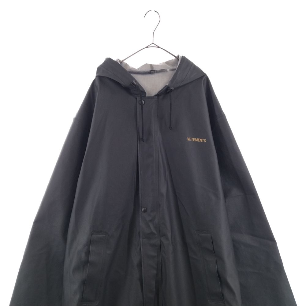 ヴェトモン VETEMENTS レインコート 18aw ブラック VETEMENTS