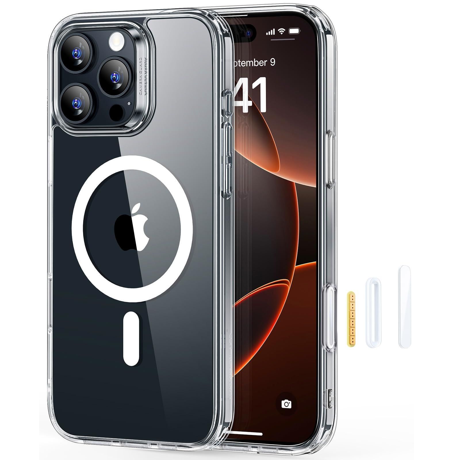 【人気商品】耐衝撃 iPhone16pro 耐黄変 ケース ケースマグネットスマホケース Pro iPhone iPhone 16pro 16 対応 ストラップホール付き ワイヤレス充電 HaloLock搭載 ケース【カメラコントロール・Magsafe
