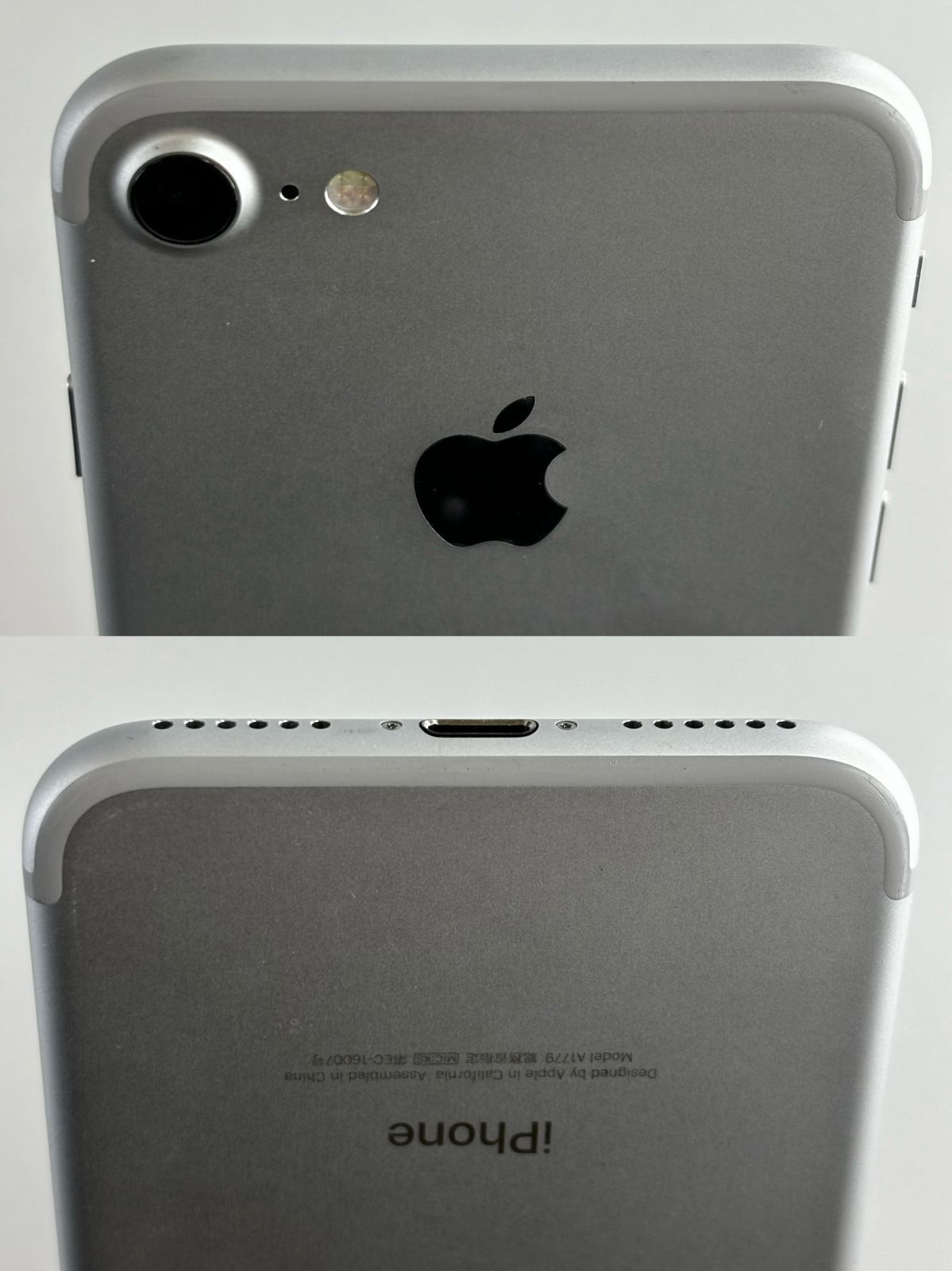 中古．美品】iphone7 シルバー 32GB AU〇 【IMEI