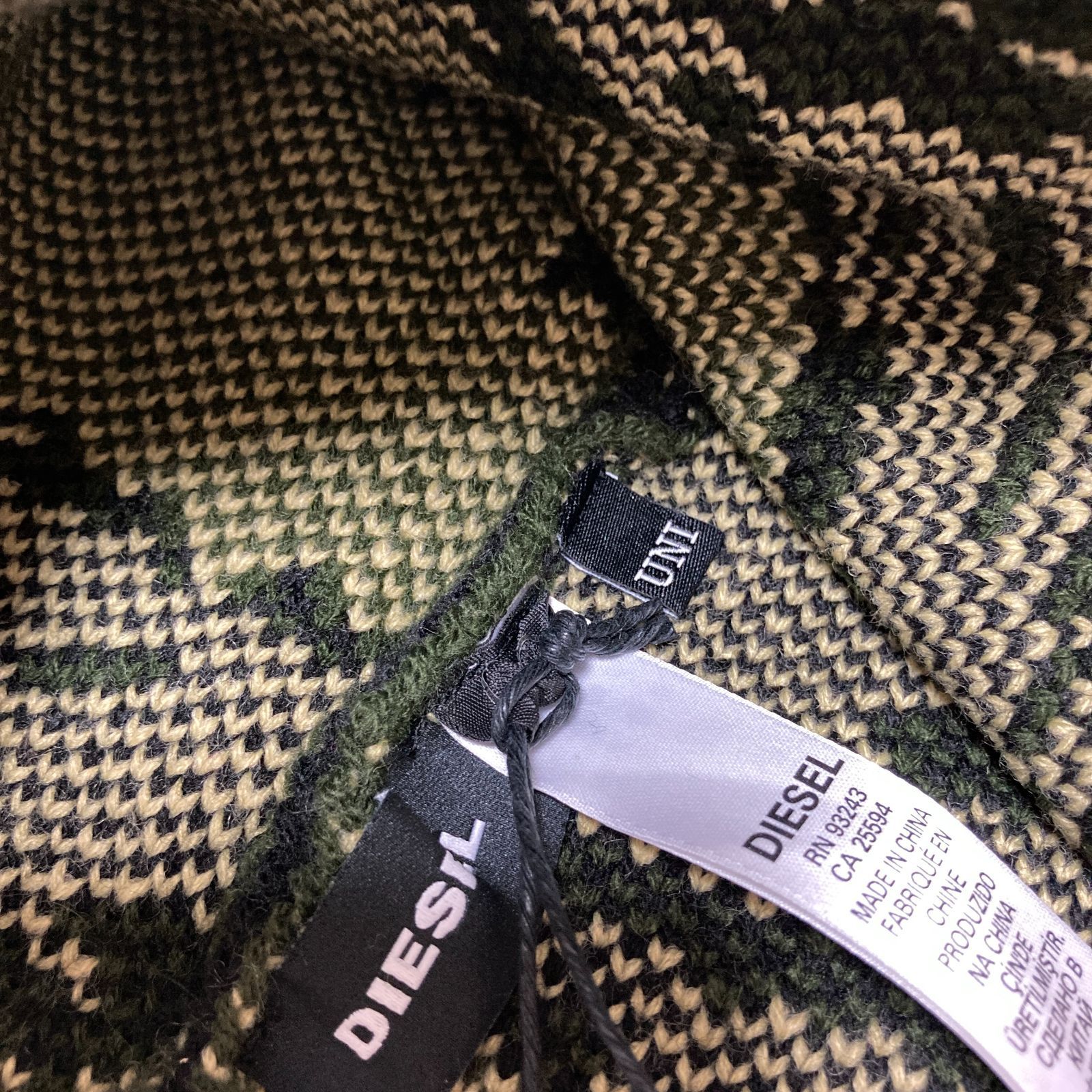 DIESEL カモフラージュ ニット DIESEL カモフラージュニットジャンパー