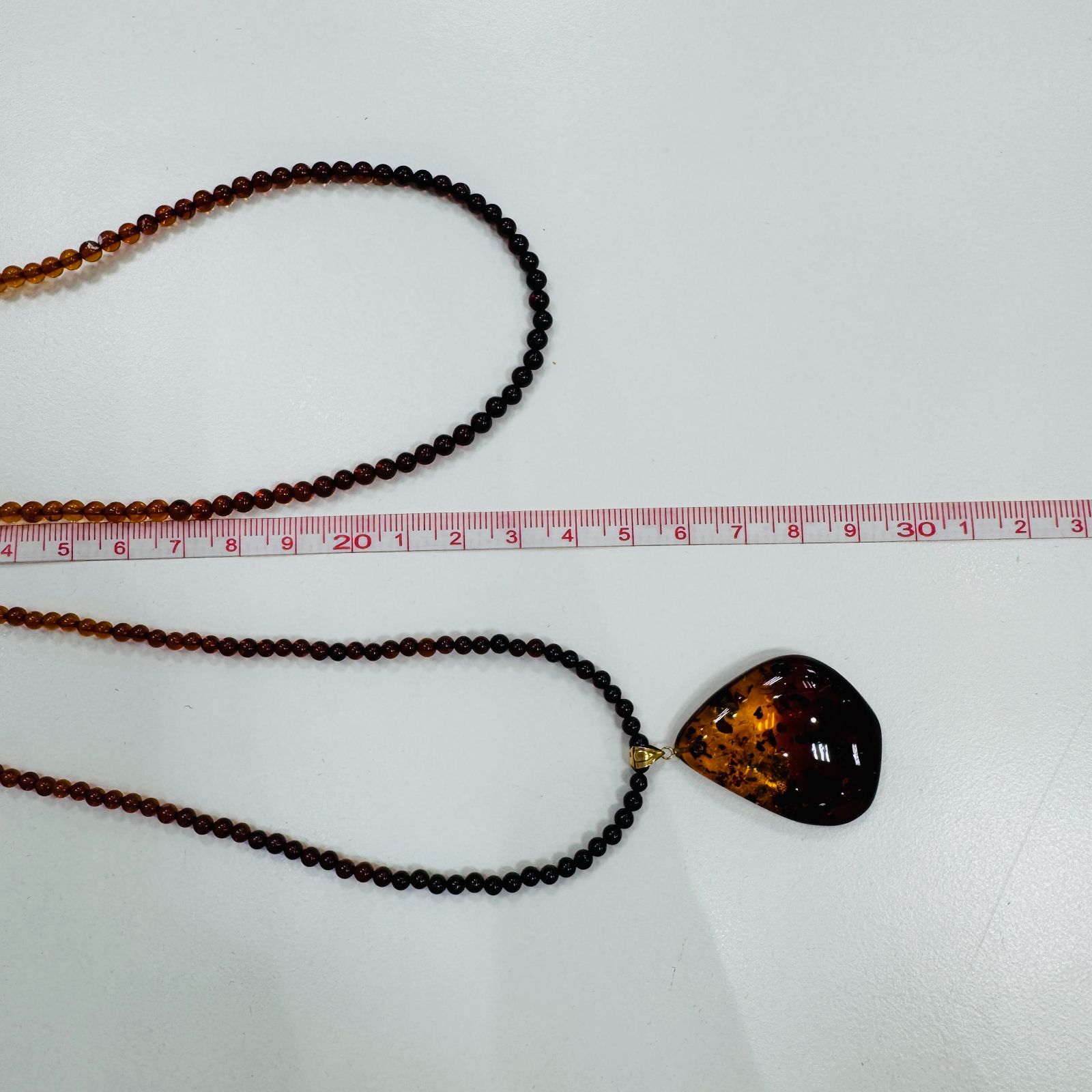 A【ヴィンテージ】琥珀 アンバー ネックレス ペンダントトップ まとめ 