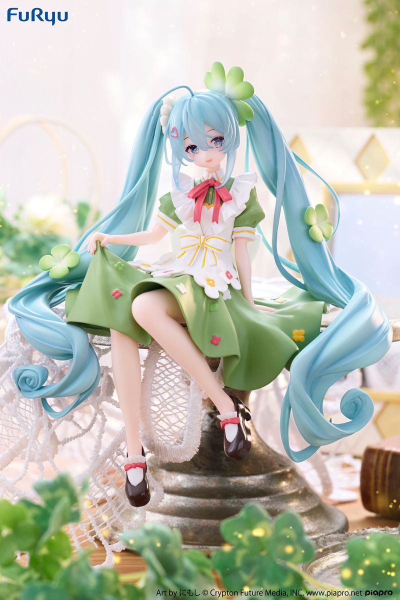 【新品未開封】初音ミク Flower Fairy クローバー ぬーどるストッパー フィギュア Vocaloid Hatsune Miku Noodle Stopper Figure Clover FuRyu - brand new condition