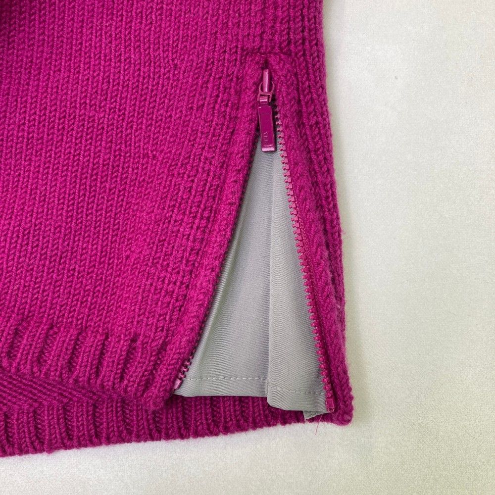 サイズ：5 PEARLY GATES パーリーゲイツ ニットジップベスト パープル