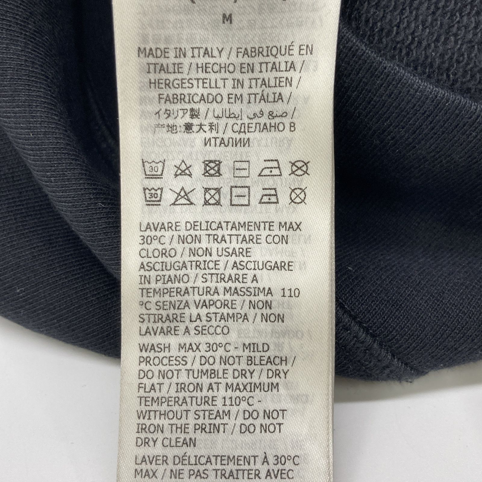 Alexander McQueen アレキサンダーマックイーン ブラック 23年 ペイントロゴ プルオーバーフーディ M