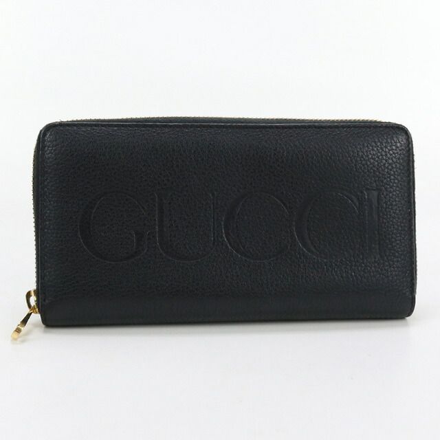 グッチ GUCCI 長財布ラウンドファスナー メンズ 658691 GUCCI ロゴ 
