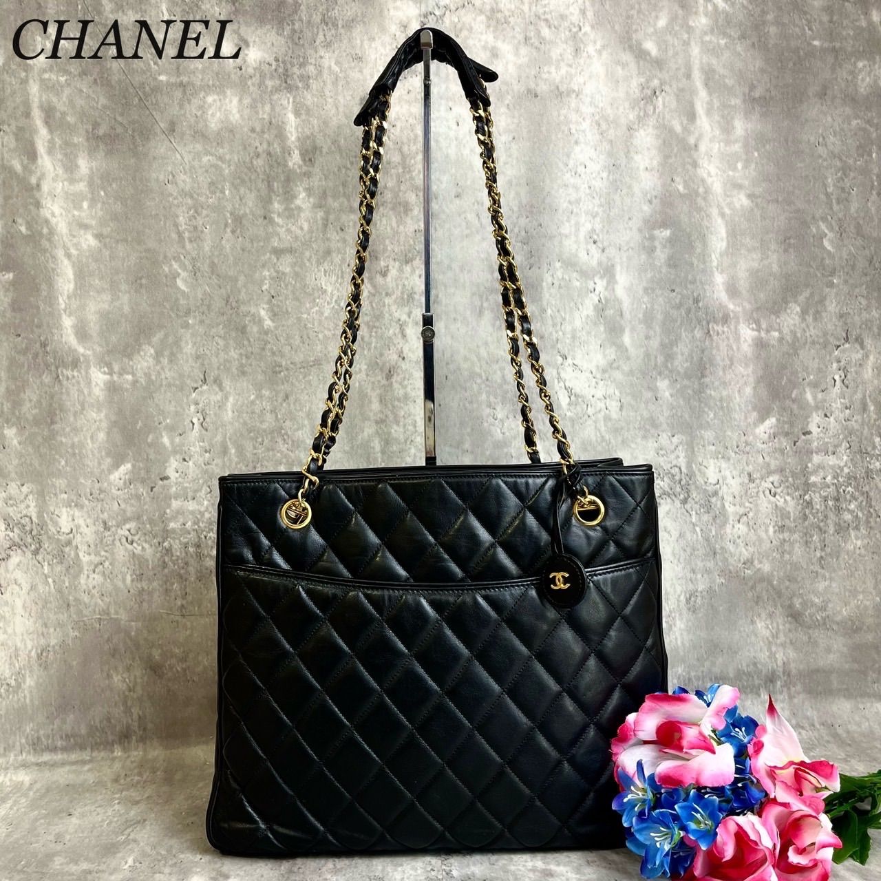 CHANEL♡デニム　キルティングトートバッグ DIESEL - ディーゼル Chaem-D デニム キルティング チェーン
