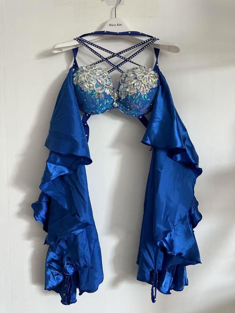 ブラベルトスカートセット 青