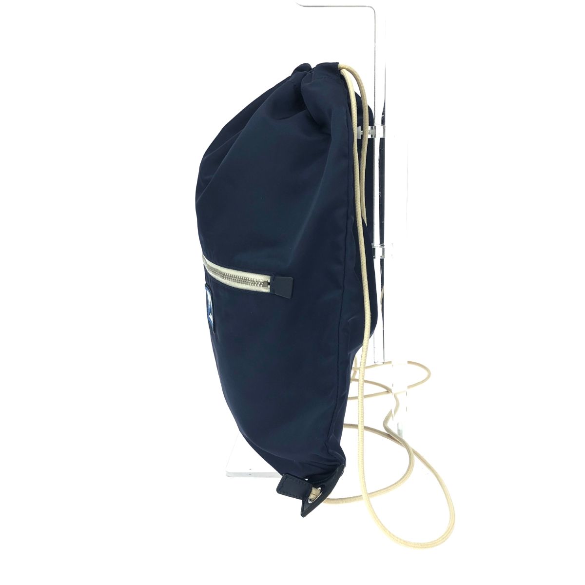 良好 PRADA プラダ ナップサック 2VZ030 ネイビー ナイロン レディース