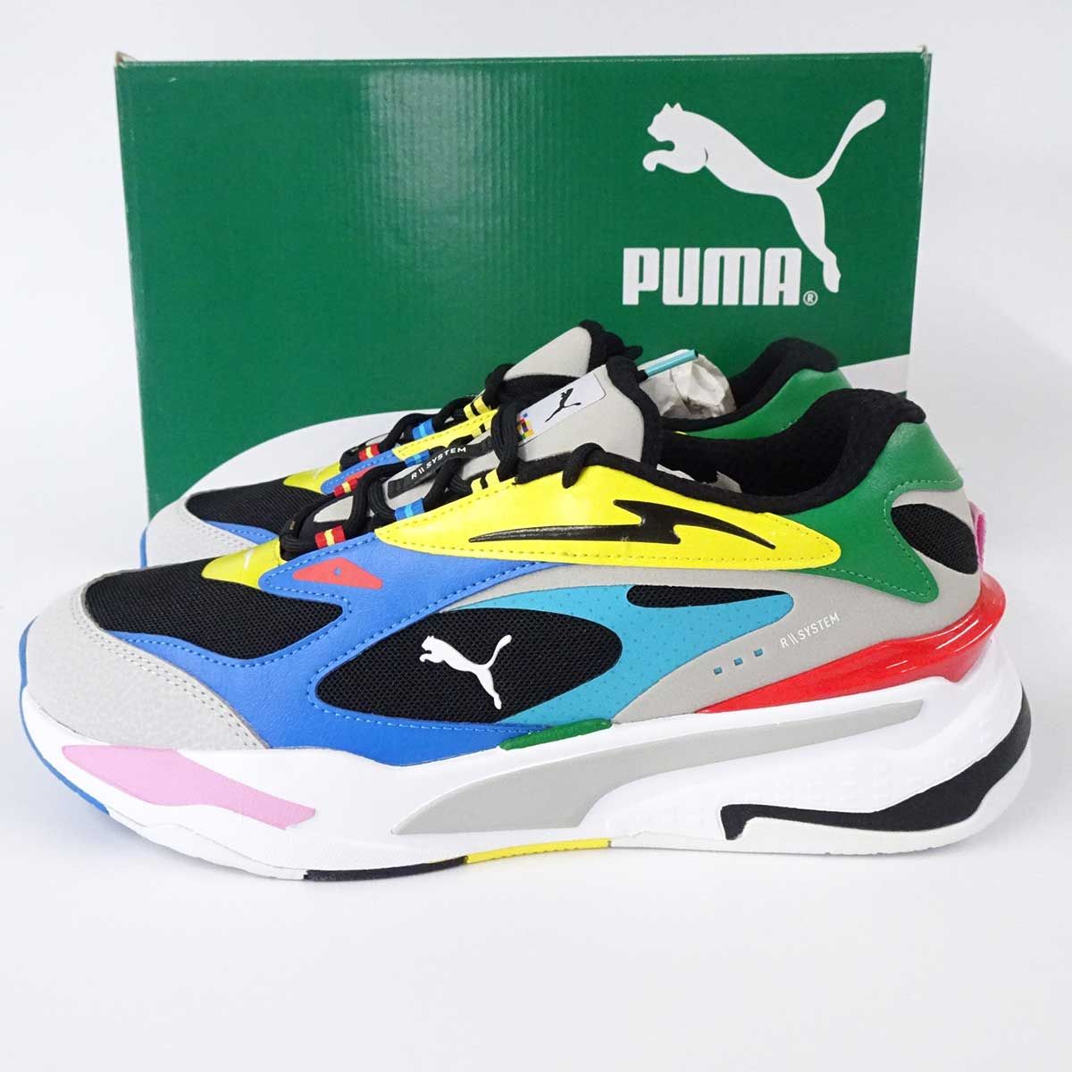 【未使用】プーマ RS-FAST INTL スニーカー 28.5cm Black/Gray Violet/Blue 381456-01 メンズ PUMA