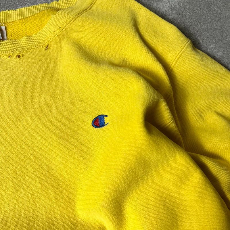 レアカラー イエロー チャンピオン リバースウィーブ 90s USA LARGE