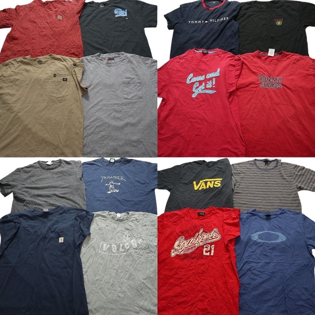 古着卸 まとめ売り ブランドMIX 半袖Tシャツ 16枚セット (メンズ XL ) ノーティカ スラッシャー ディッキーズ  古着 NA6568
