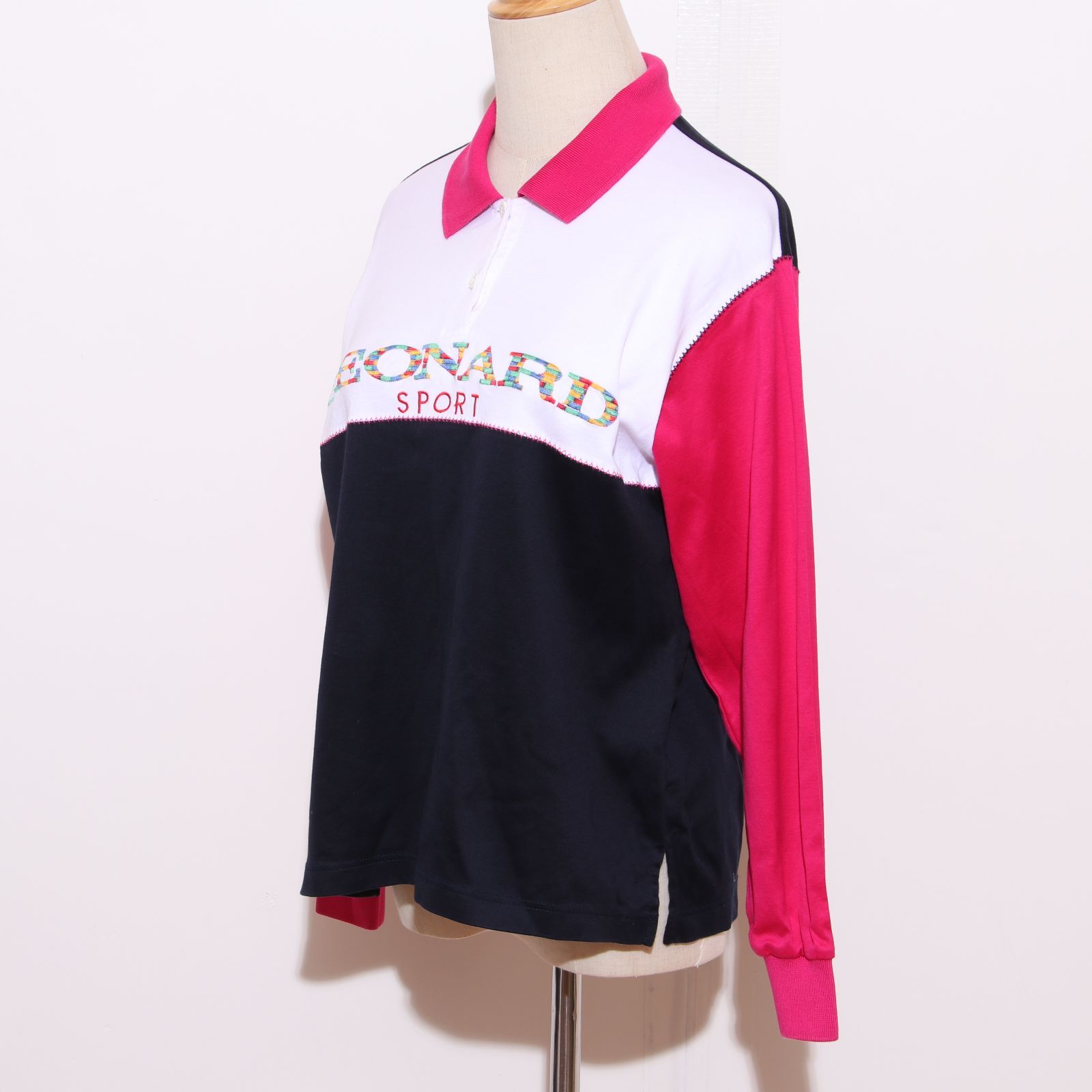 ☆美品☆ LEONARD レオナール トップス ポロシャツ 長袖 バイ