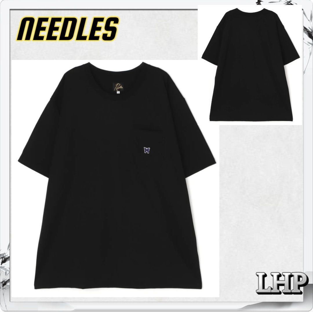 新作 正規品 LHP NEEDLES ニードルズ シンプル Tシャツ 半袖 蝶刺繍 
