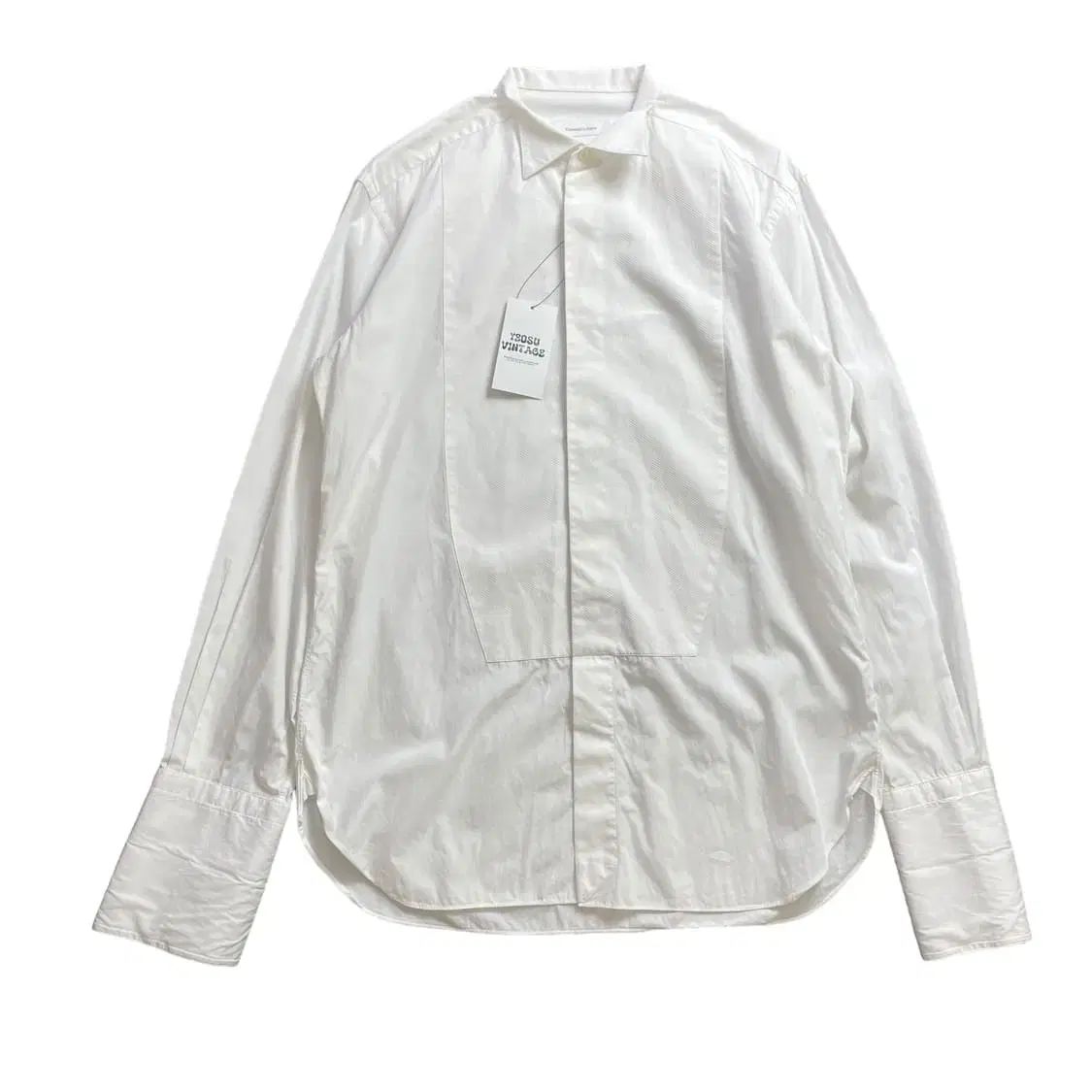 Ermenegildo Zegna(エルメネジルド ゼニア) ZEGNA(ゼニア) 白 隠しボタンダウン レギュラーフィット 長袖 シャツ