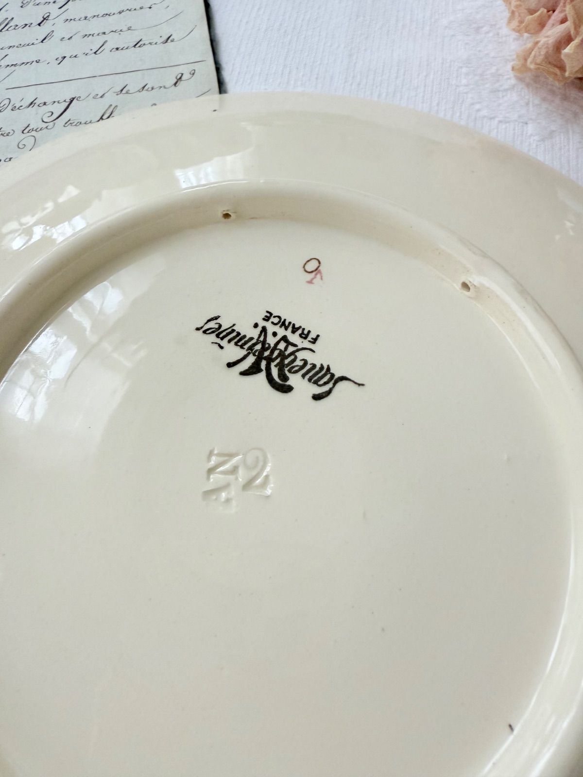 C1 アンファンリシャール サルグミンヌ フランスアンティークプレート