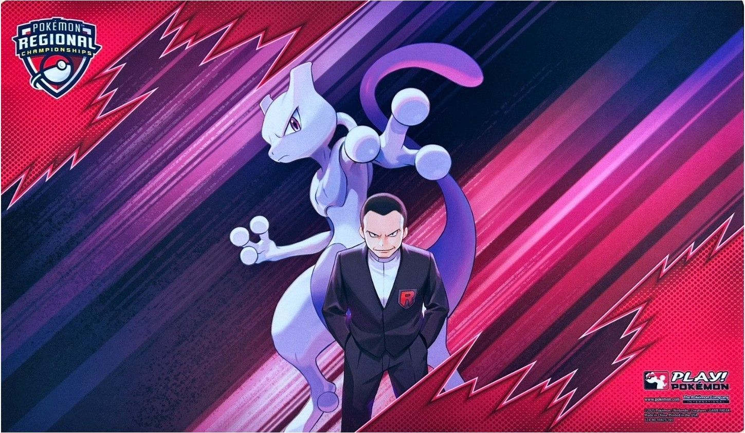 【海外限定】ポケモンカードゲーム プレイマット ミュウツー　サカキ 海外限定】ポケモンカードゲーム プレイマット ミュウツー サカキ