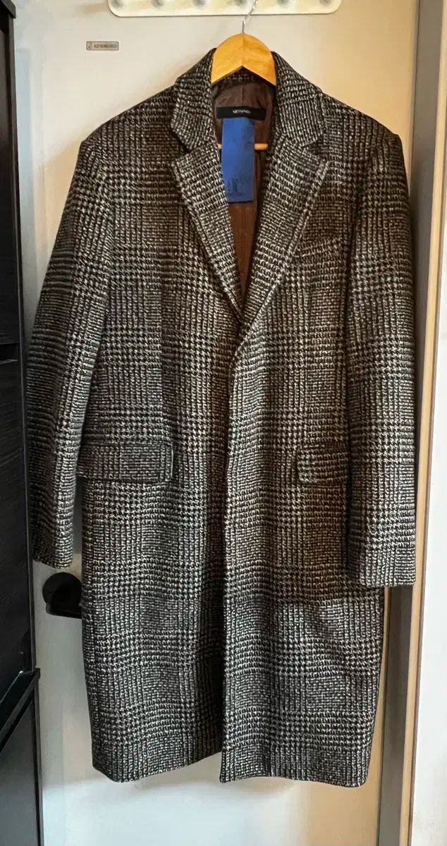 METAPHER グレンチェック ウールコート L 100-105