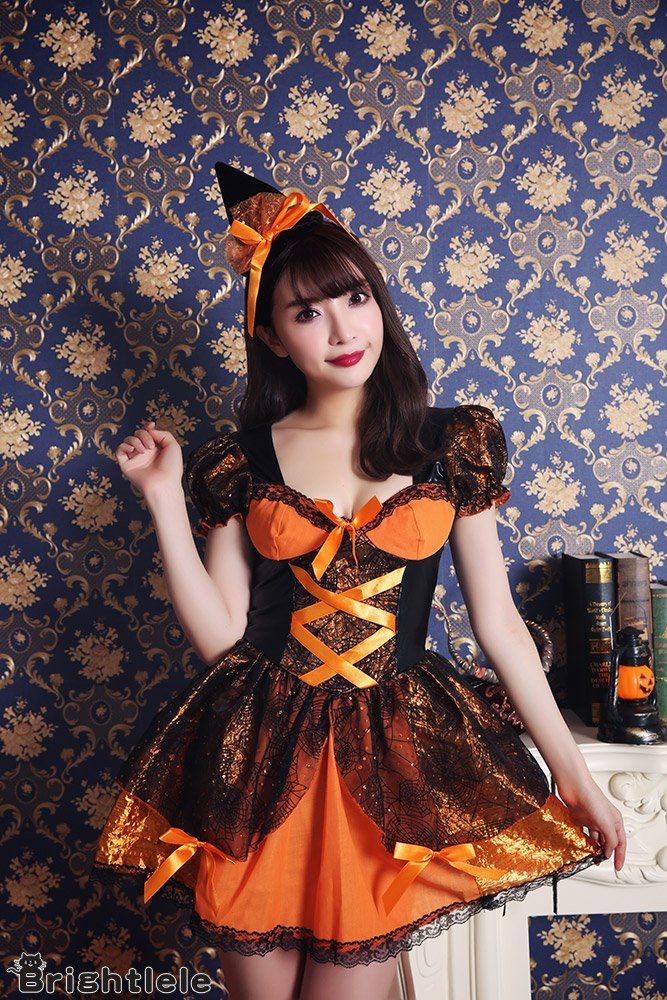 [ブライトララ] ハロウィン コスプレ ウィッチ コスチューム 仮装 衣装 魔女 大人 ハロウィン仮装