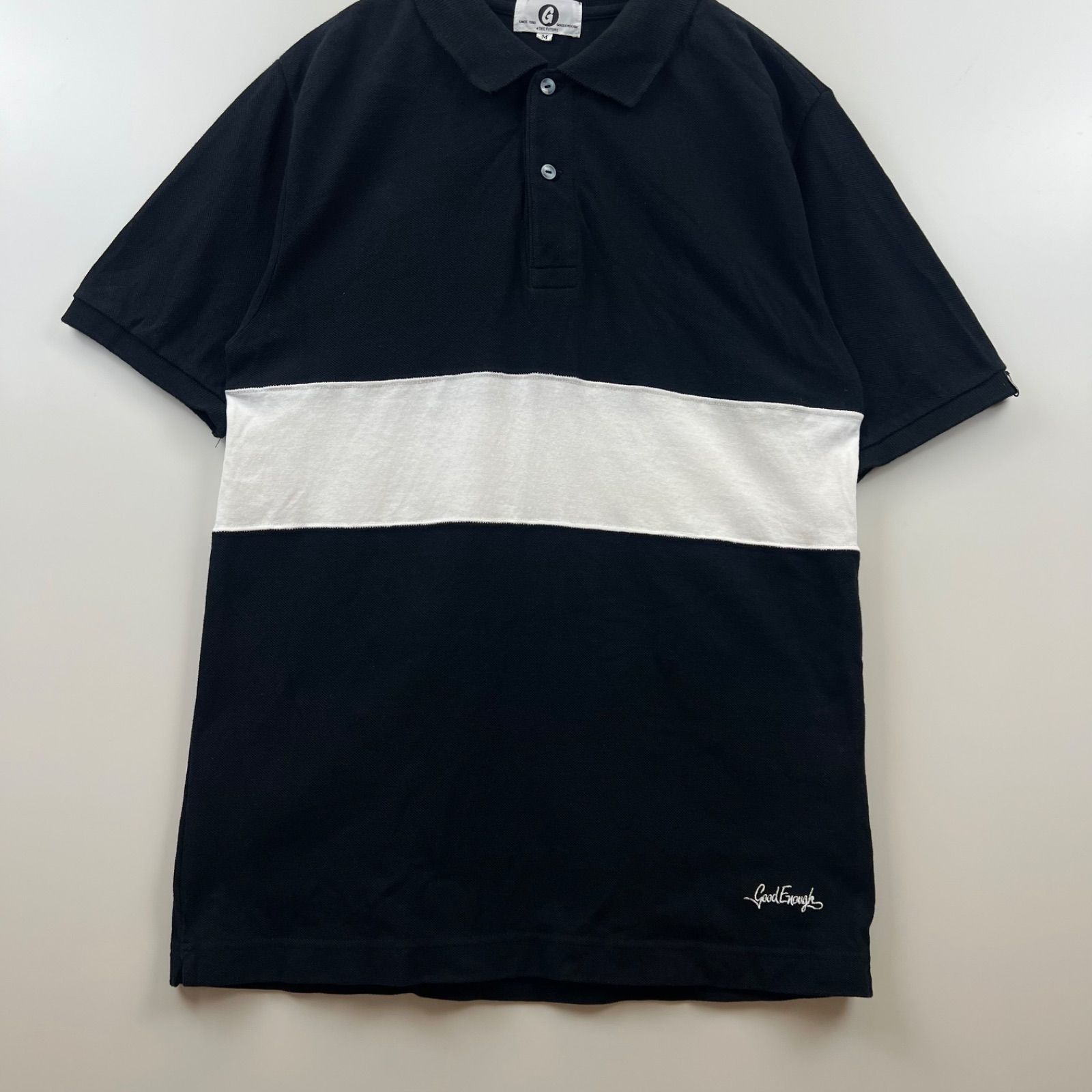 GOODENOUGH archive 2tone polo shirts M グッドイナフ 復刻