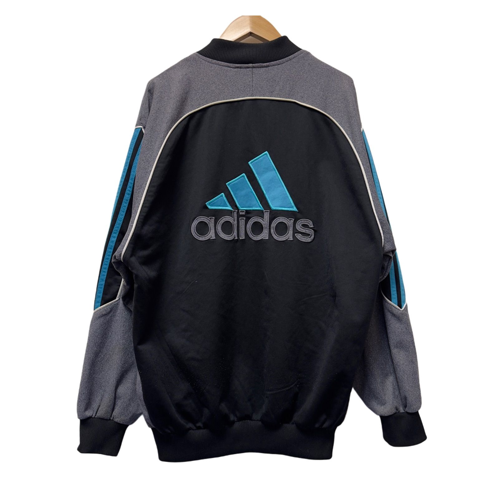 adidas アディダス 90s トラックジャケット パフォーマンスロゴ グレー 00s adidas Logo Embroidery Track Jacket アディダス トラック