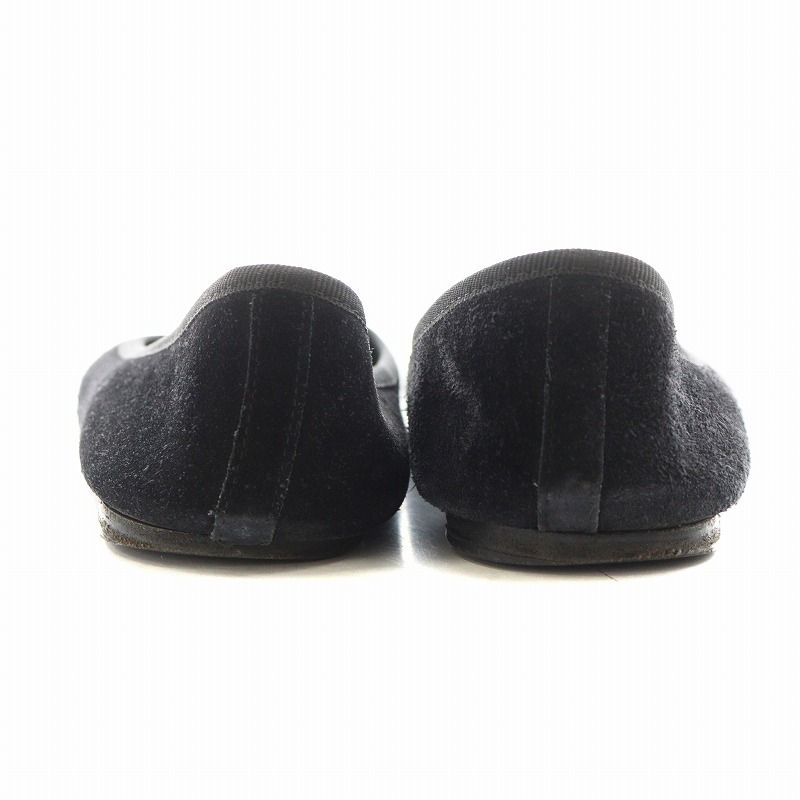 Repetto バレエシューズ 39 スエード素材　黒 レペット Repetto バレエシューズ フラットシューズ リボン