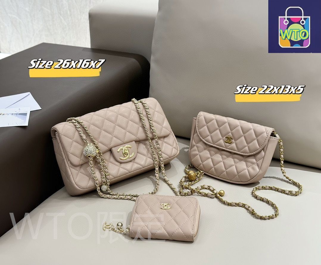 CHANEL 3本セット　新品　本日限りセール 極美品】CHANEL シャネル ショルダーバッグ 財布 3点セット