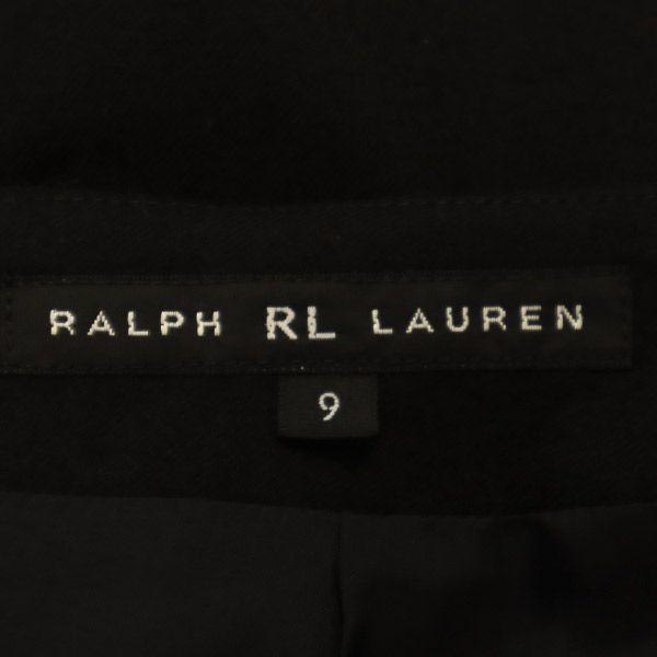 ラルフローレン ウールタイトスカート 9 ブラック RALPH LAUREN 日本製