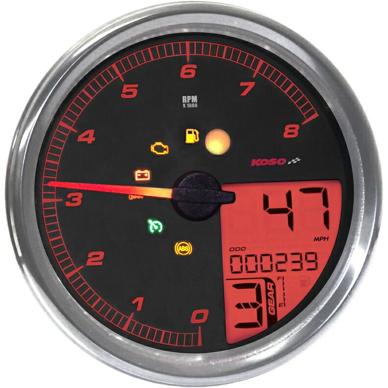 HD-5 スピード/タコメーター：2004〜13年FLHR、2004〜10年ソフテイル、2004