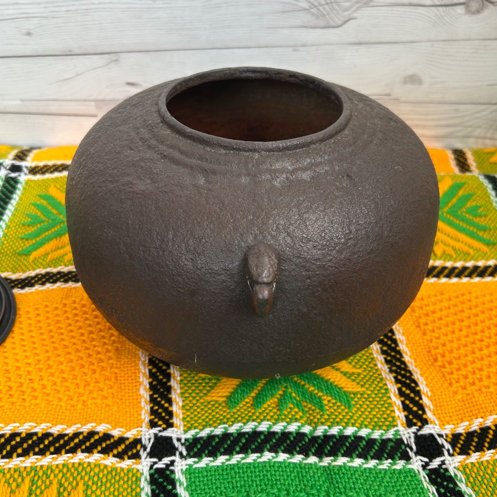 送料込み！【和】茶釜 風炉釜 鉄製 茶道具 高さ 昭和レトロ アンティーク Yahoo!オークション -「茶道具 茶釜」(釜) (鉄製)の落札相場