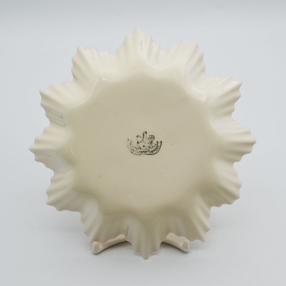 アンティーク 食器 プレート 小皿 トレイ ピンク Belleek ベリーク アイルランド 1891-1926年頃 16A297-1