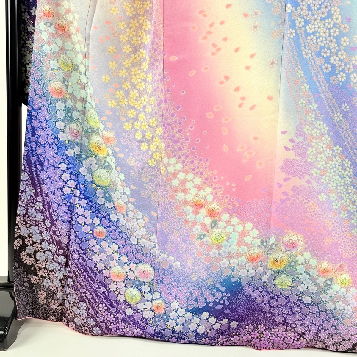未着用に近い！辻が花柄＊金彩＊豪華絢爛＊振袖＊トールサイズ＊１６８ｃｍ＊裄７０ 未着用品【辻が花☆振袖】金通し トールサイズの通販 by