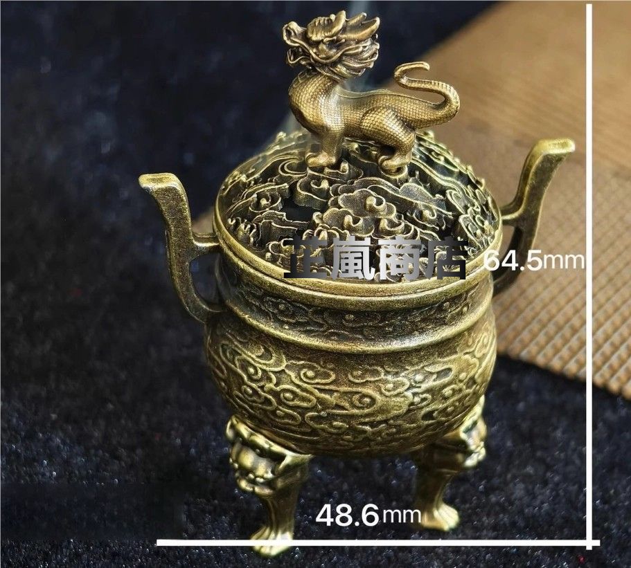 銅器  瓜形祥雲薫香炉  香道具  茶寵  工芸品  美術品 置物 銅器 瓜形祥雲薫香炉 香道具 茶寵 工芸品 美術品 置物