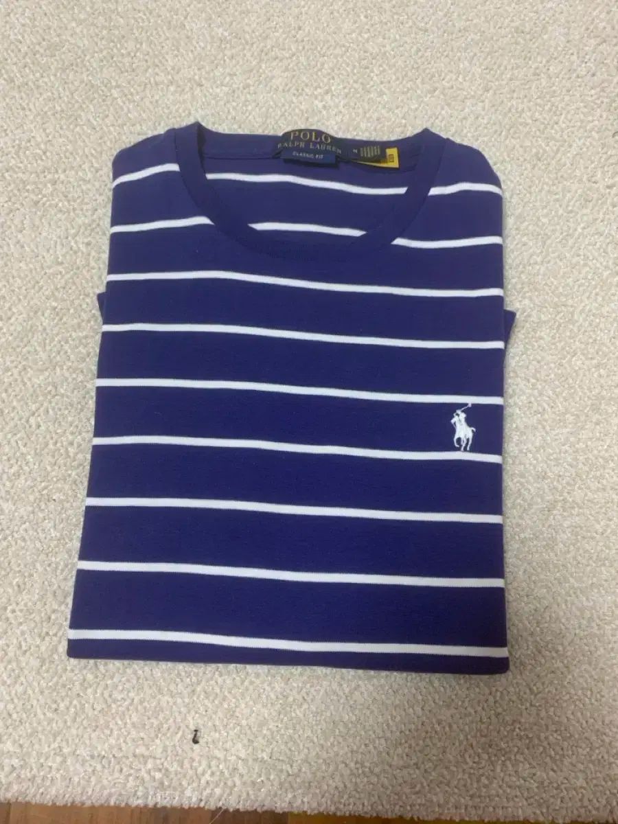 ポロ Ralph Lauren(ラルフローレン) ボーダー柄 ラウンド 半袖Tシャツ 105 サイズ