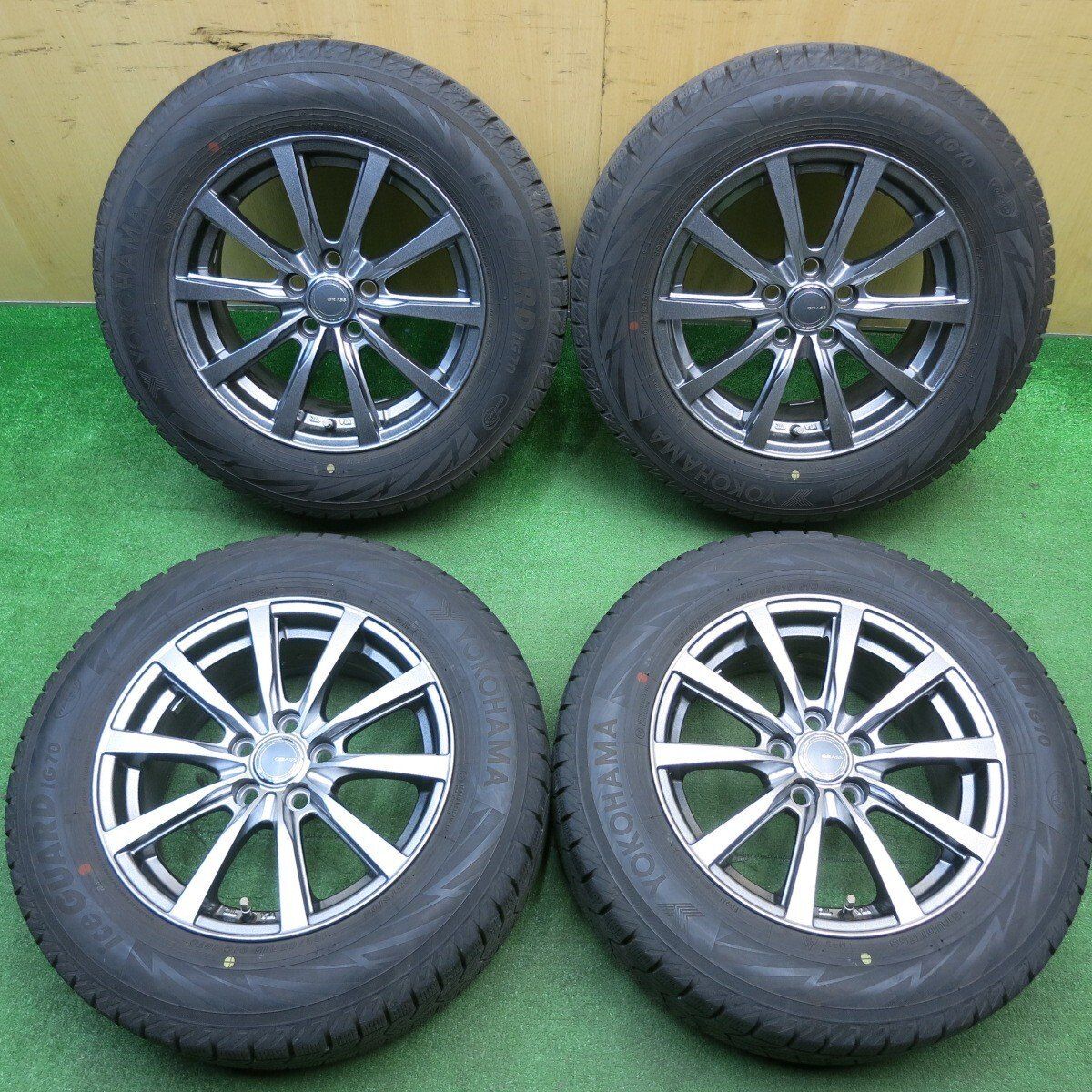 引取り大歓迎！スタッドレスタイヤ 195/65R15 ブリヂストン アイスパートナー、 BREAK アルミ 15X6.5J PCD100、114.3 各4H +38　 AA1-10 ☆引取り可能な方歓迎 引き取り大歓迎！スタッドレスタイヤ195⁄65R15 4本