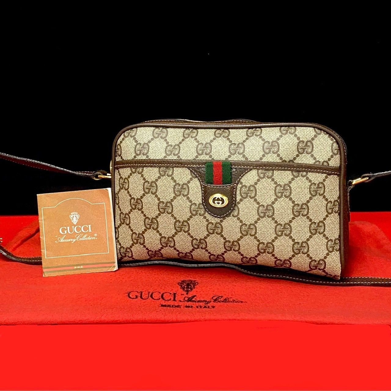 ほぼ未使用 GUCCI グッチ オールドグッチ ヴィンテージ シェリー