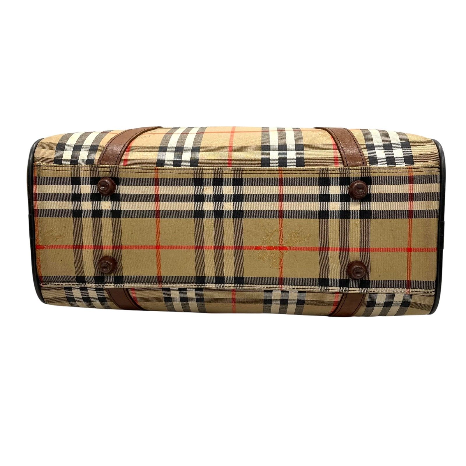 美品 BURBERRY バーバリー ボストンバッグ ノバチェック