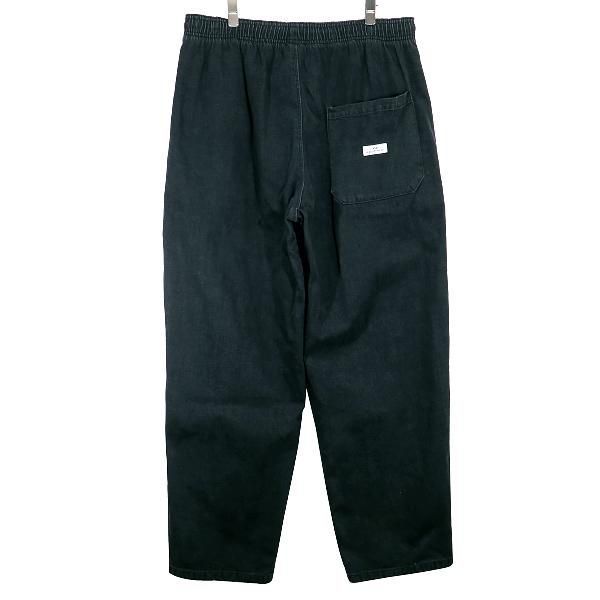 WTAPS ダブルタップス 21AW SEAGULL 02/TROUSERS/COTTON.DENIM 212WVDT-PTM07 シーガル  トラウザーズ コットン デニム パンツ ブラック ボトムス イージーパンツ