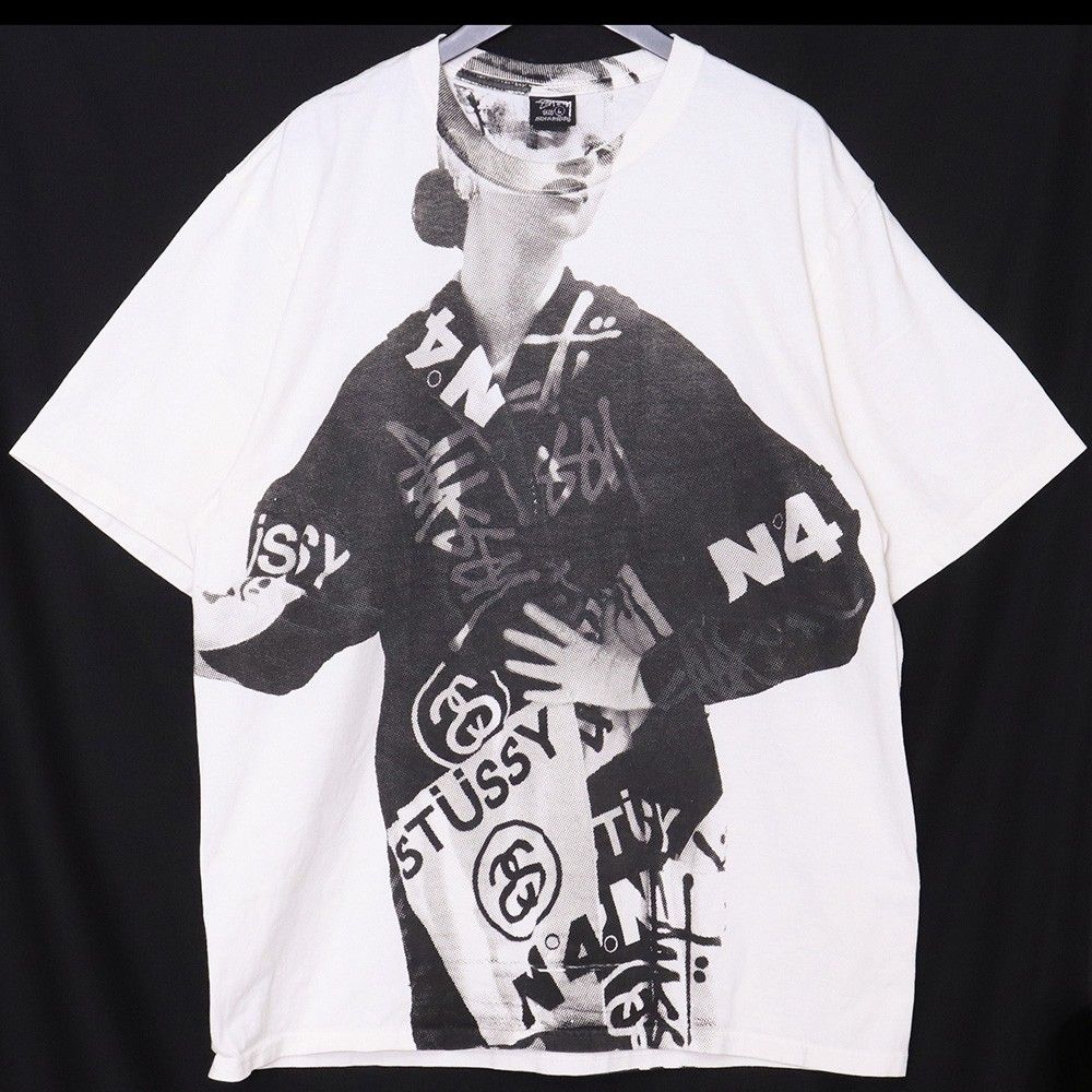 STUSSY PARIS TEE Natural Lサイズ ホワイト - メルカリ