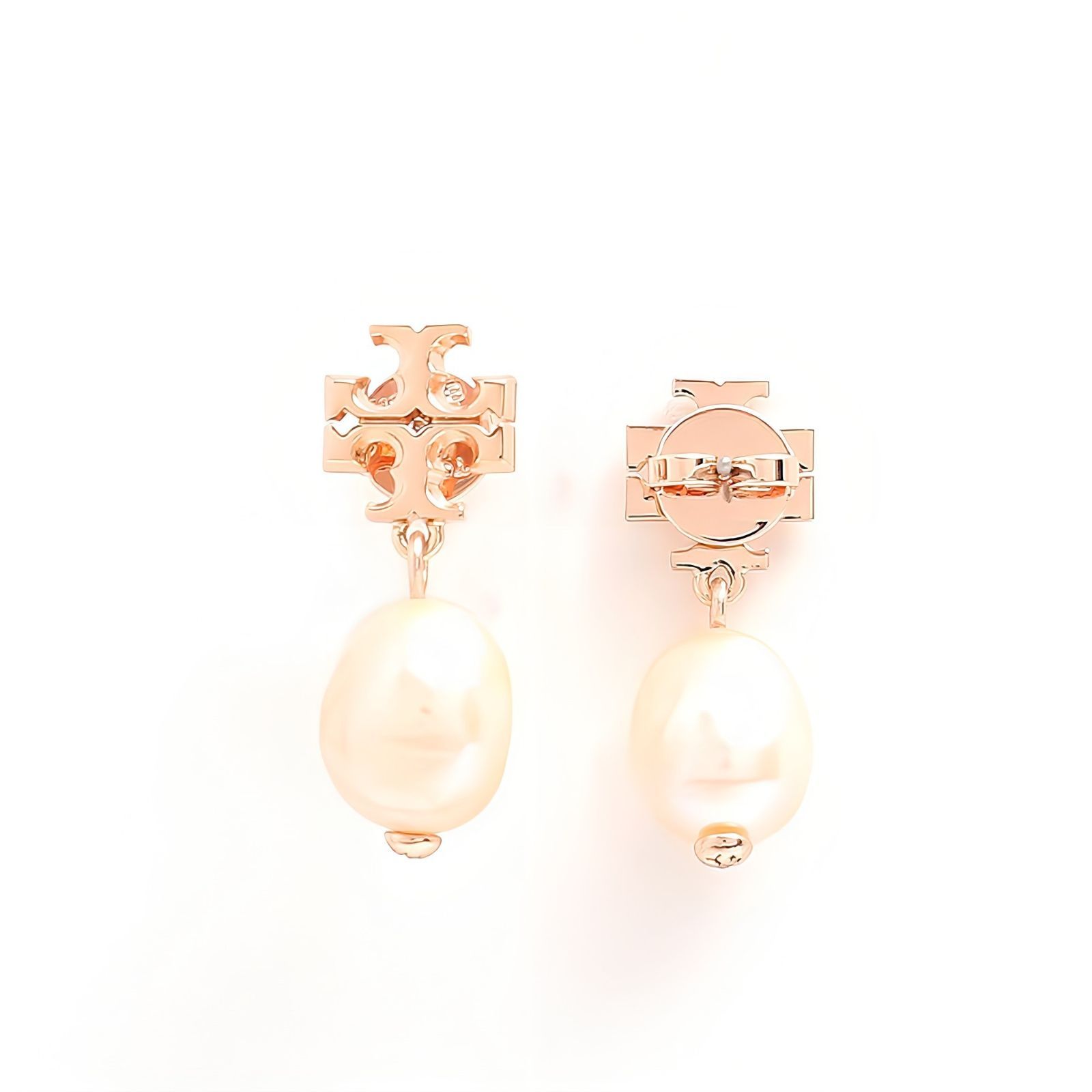 【トリバーチ】ピアス ローズゴールド トリーバーチ ピアス アクセサリー キラ ロゴ ローズゴールド