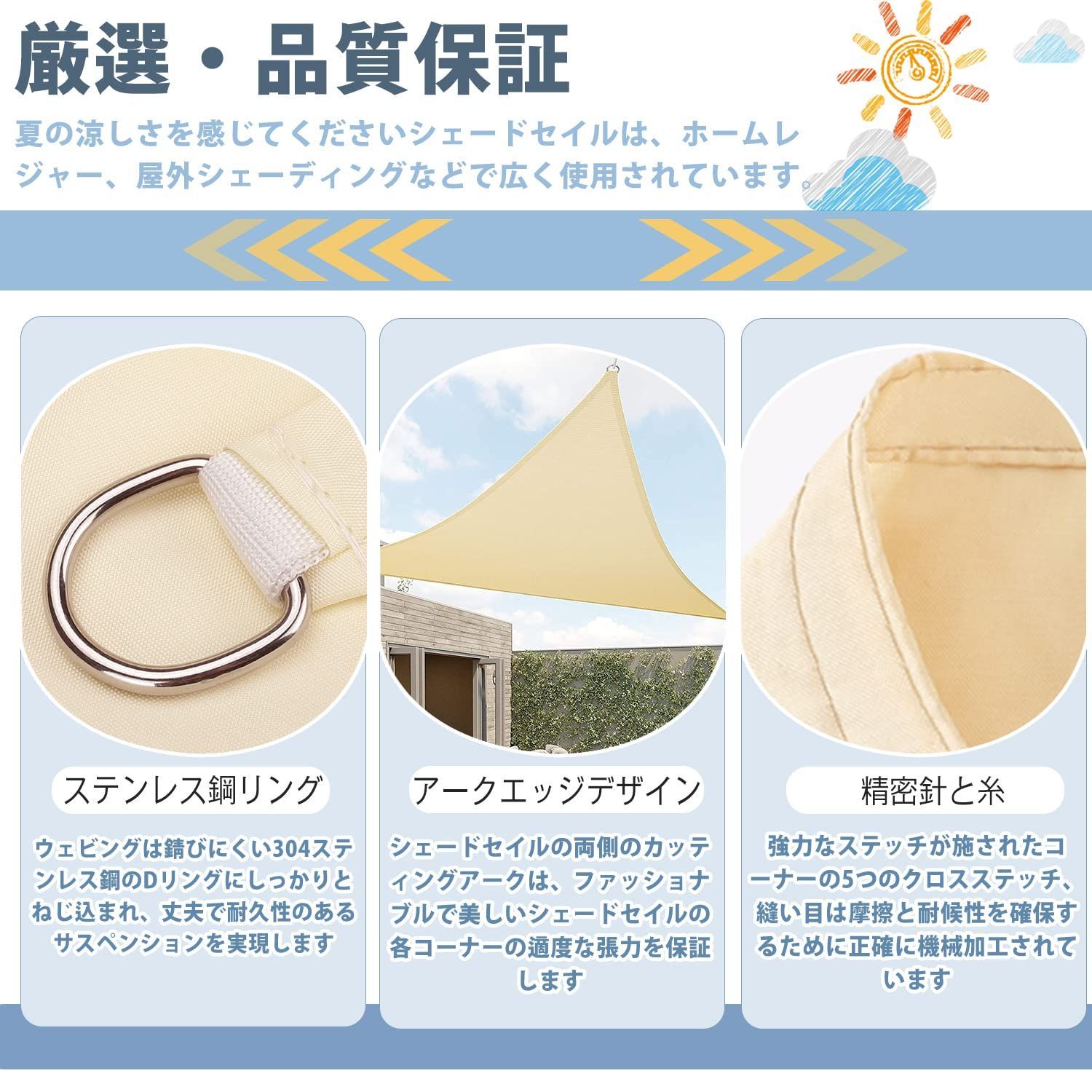 KUZRZNH 日除け シェード 日よけ サンシェード 日除けシェード
