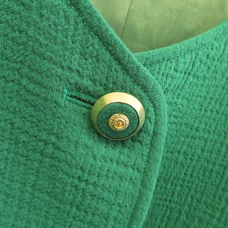 イタリア製 GENNY ジェニー スカートスーツ セットアップ ノーカラー  