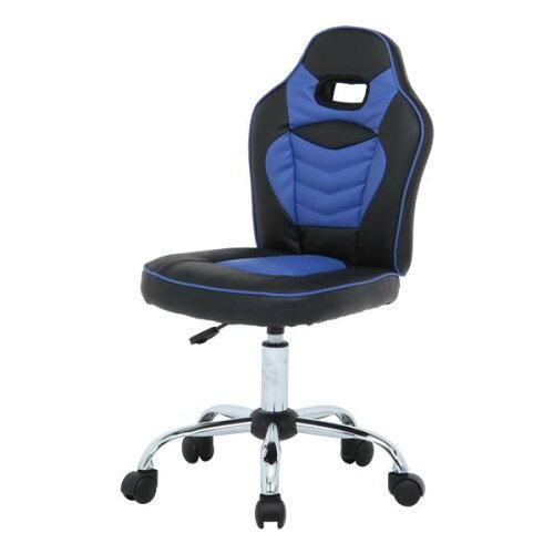 【新品・3営業日で発送】FUJIBOEKI 不二貿易 レーシングチェア キッズ用 ブルー 型番:H-2781L 色:BLUE