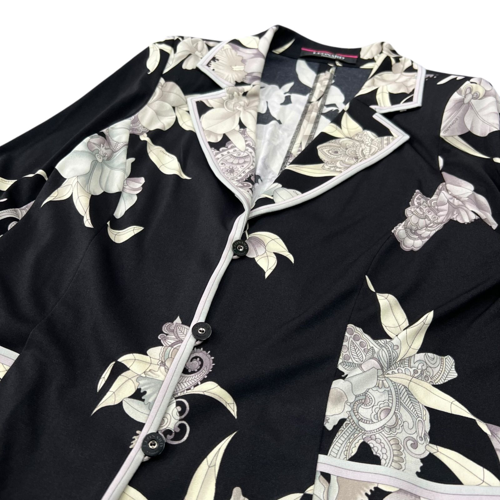 アウター 花柄
