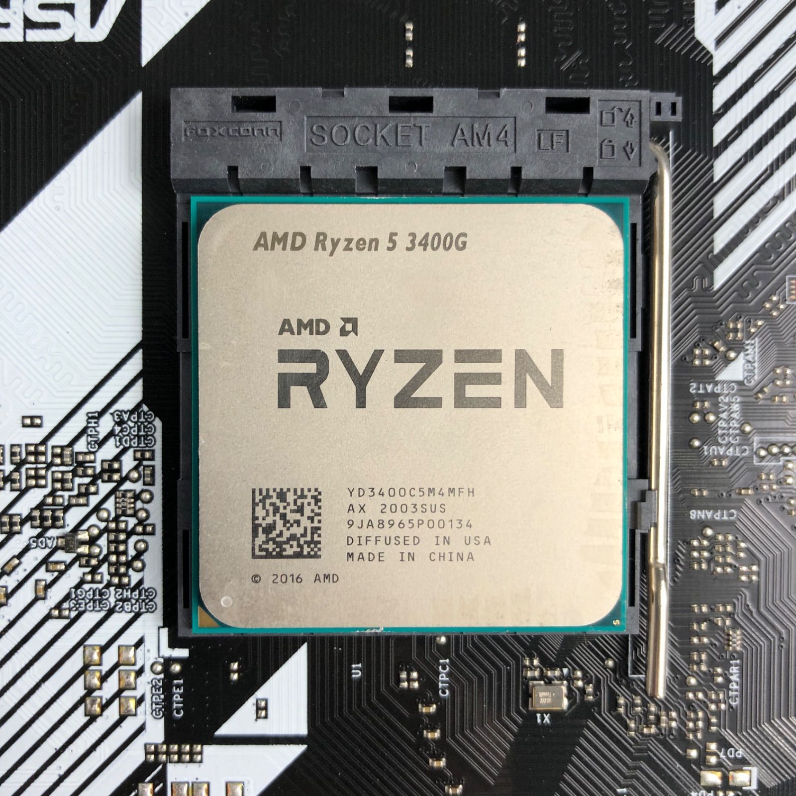 マザーボード+CPU】ASRock B450M-HDV+AMD Ryzen 5 3400G 【起動確認済