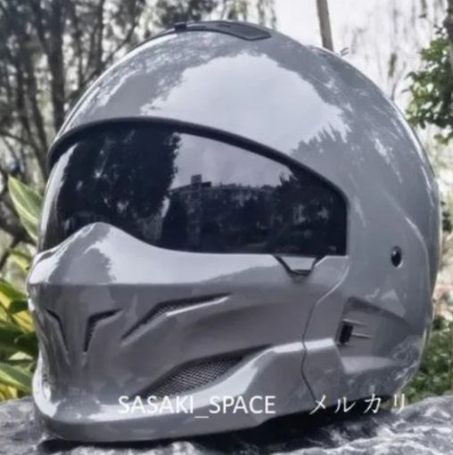 バイク フルフェイスヘルメット ジェットヘルメット レンズ２枚 M