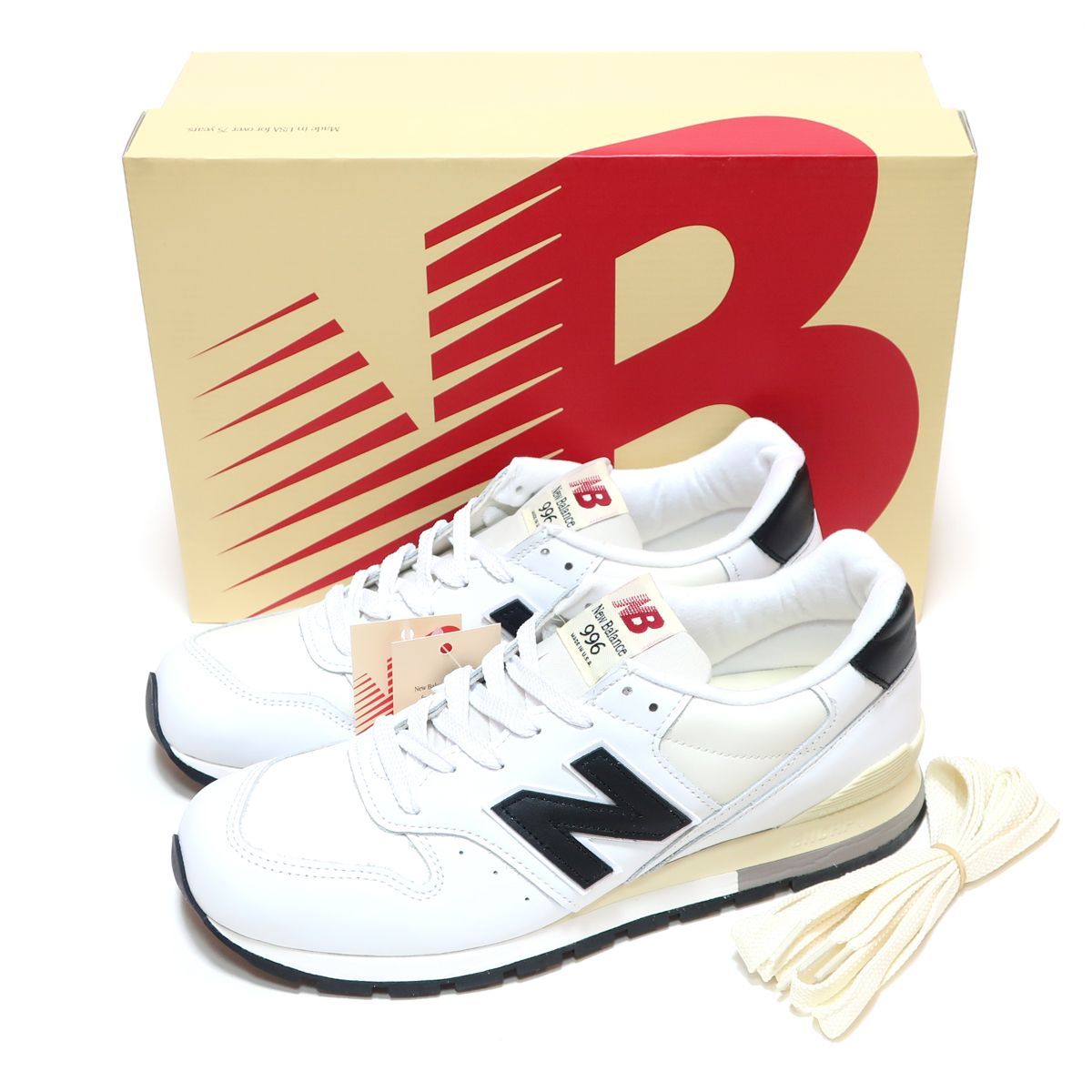 NEW BALANCE U996TC WHITE/IVORY LEATHER MADE IN USA
