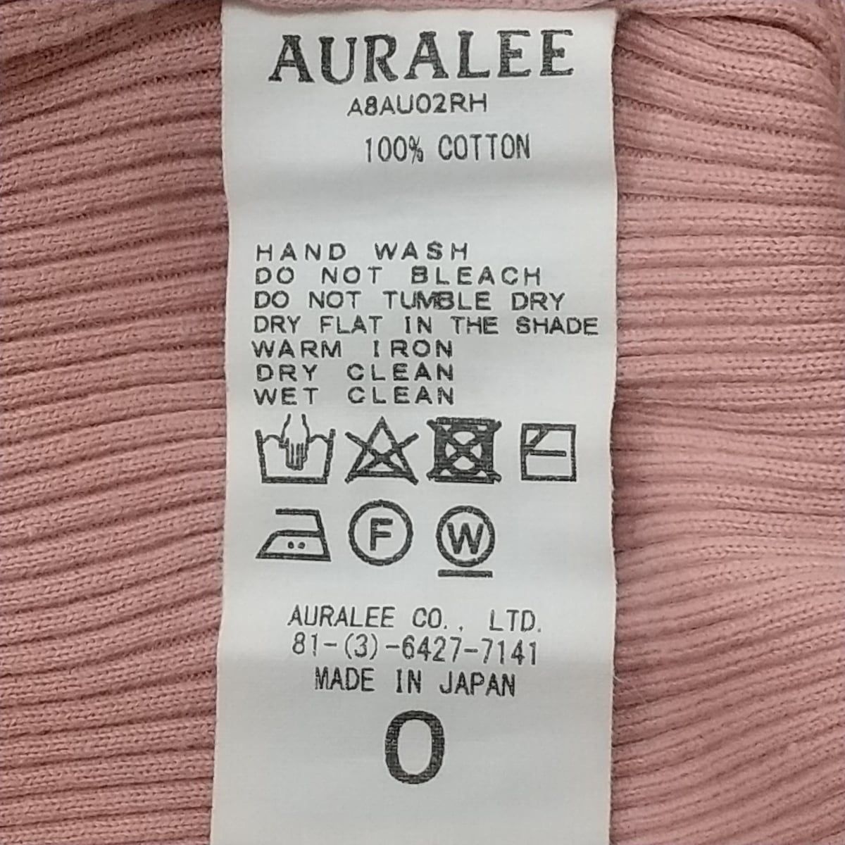 AURALEE(オーラリー) 長袖セーター サイズ0 XS レディース - ライトピンク - メルカリ
