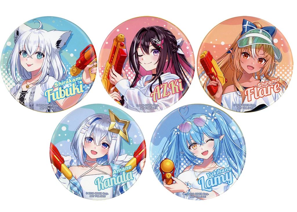 雪花ラミィ 缶バッジ ホロライブ 雪花ラミィ Blue Journey 夜明けの