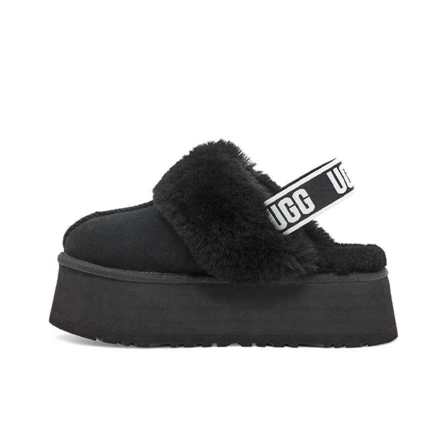 新品、未使用】アグ UGG サンダル ファー ファンケット レディース 厚底 FUNKETTE ブラック ブラウン ダーク黒 1113474 -  メルカリ