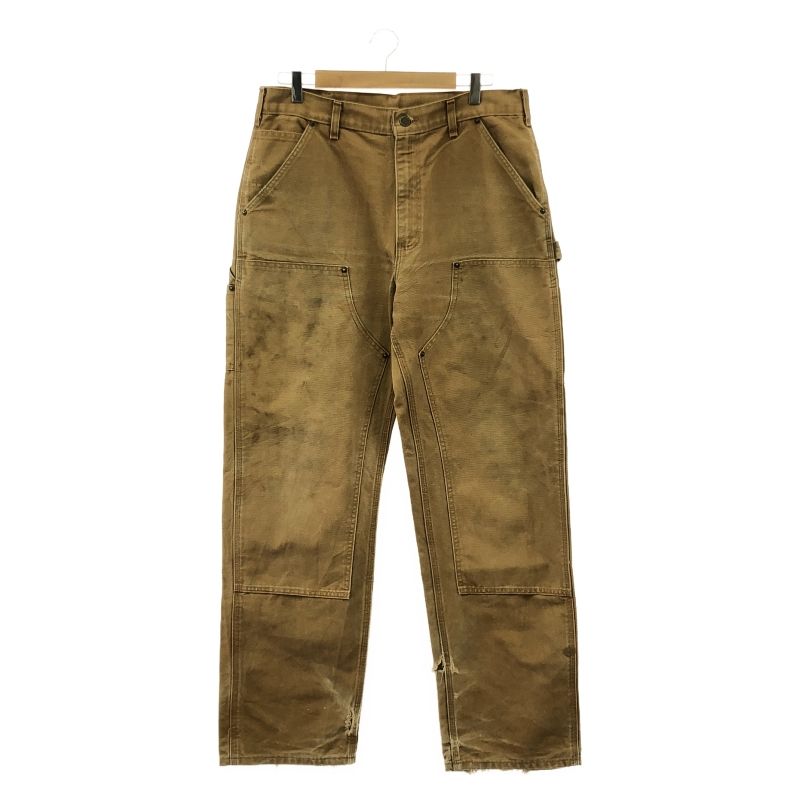 中古】Carhartt ダブルニーペインターパンツ ブラウン 34×34